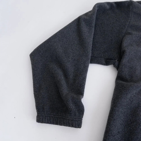 VTG Gant L.A. Brand Graphite  Gray Fleece Half Zip Pullover Sweater Size Medium - Picture 8 of 10